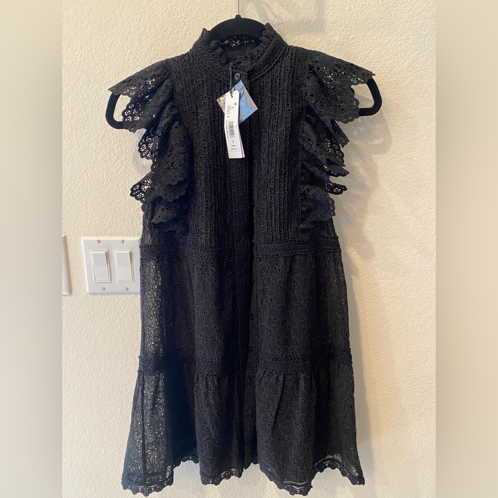 Alice & Olivia Pimmy Tiered Shift Dress